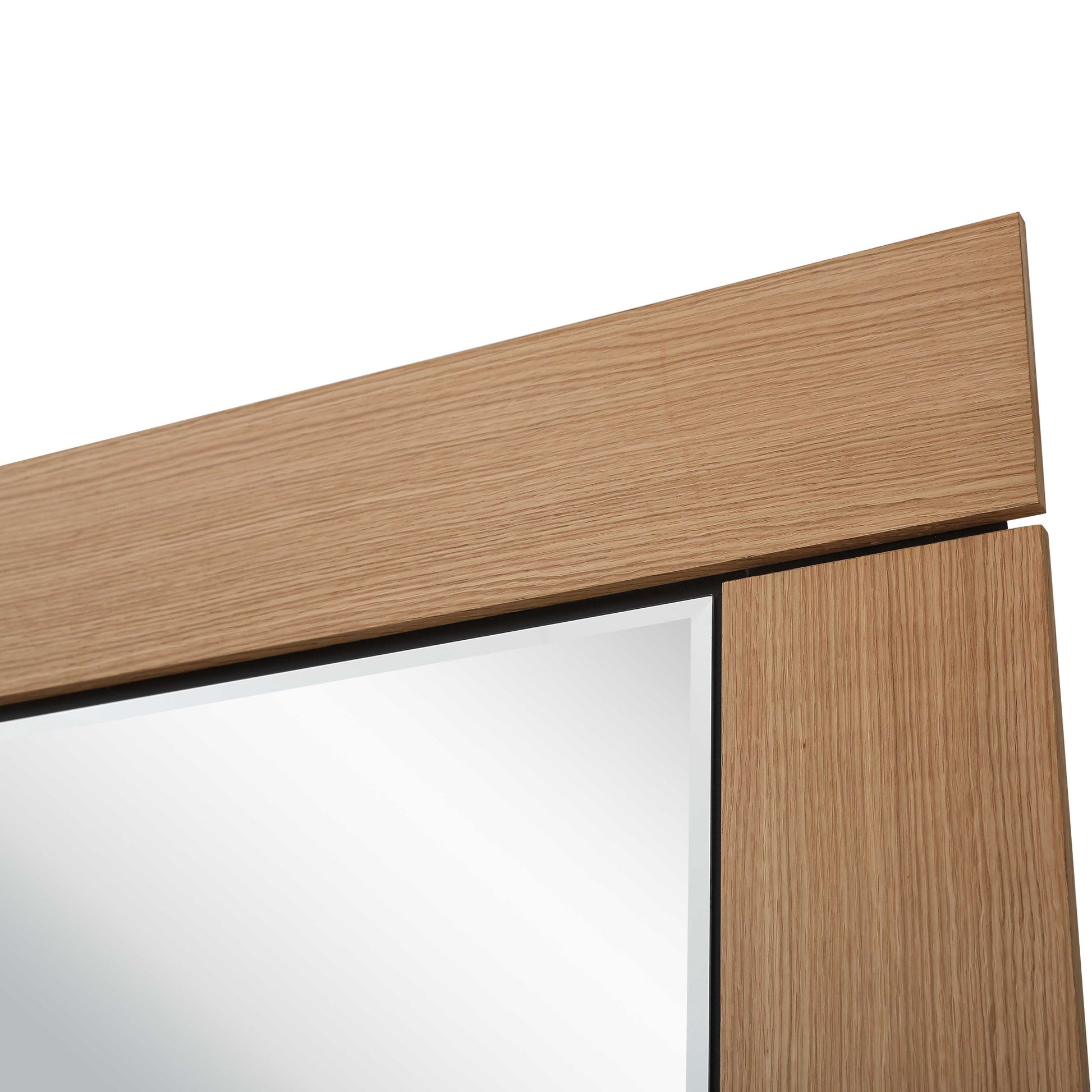 35" Brown Square Accent Wood Mirror-Mirrors-DECOROLALA