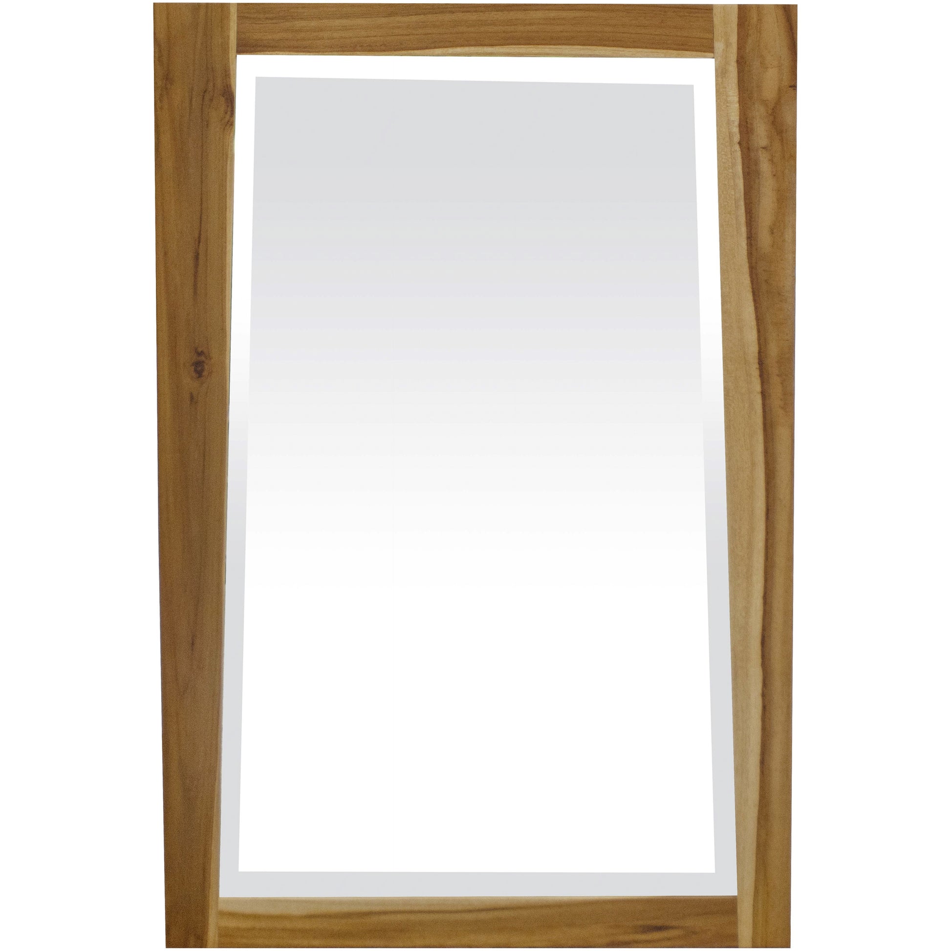 35" Brown Wood Accent Mirror-Mirrors-DECOROLALA