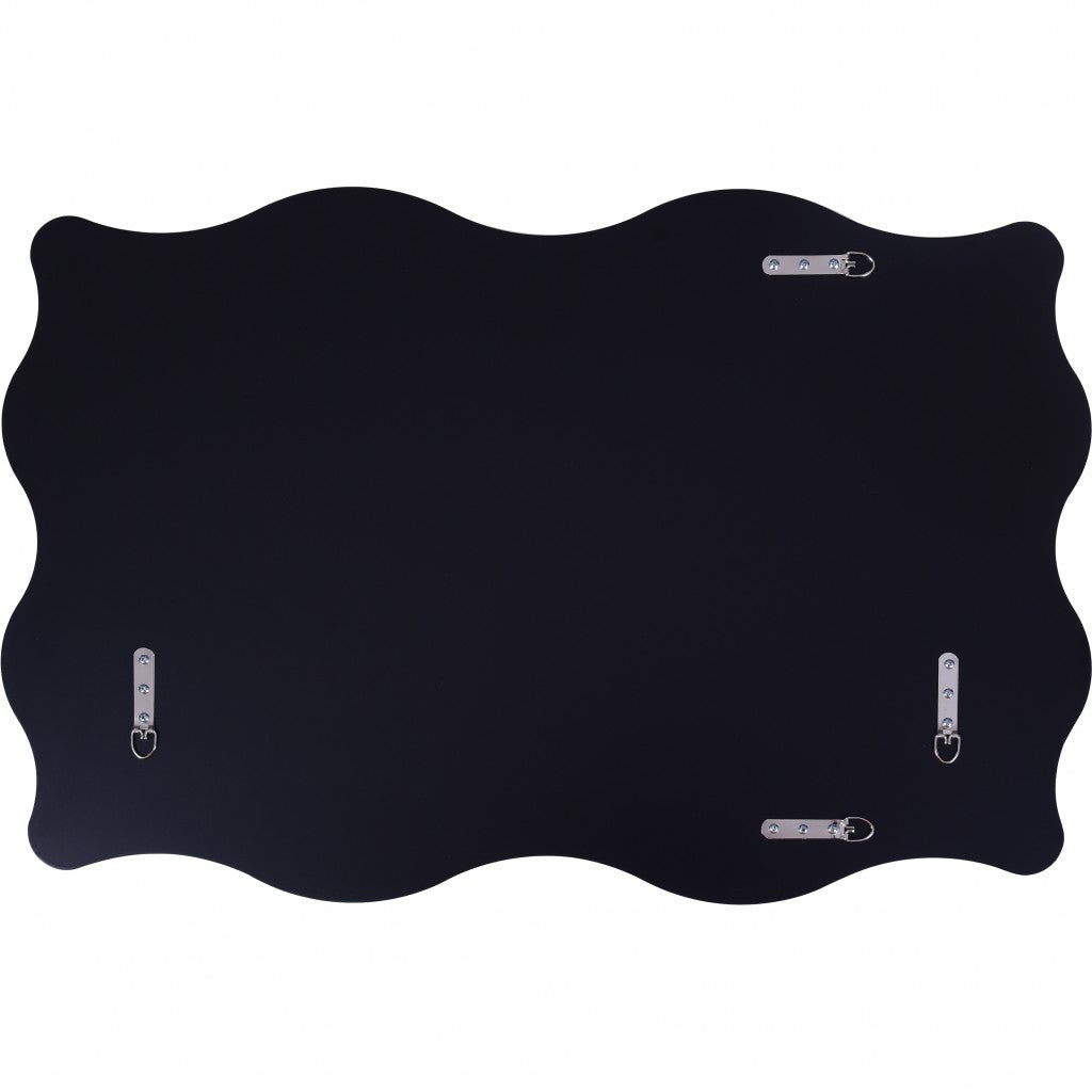 35" Clear Novelty Glass Framed Accent Mirror-Mirrors-DECOROLALA