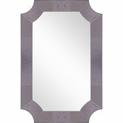 35" Gray Novelty Glass Framed Accent Mirror-Mirrors-DECOROLALA