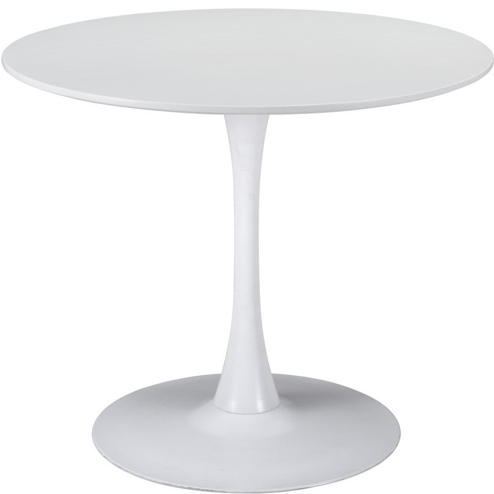 35" Steel Pedestal Base Dining Table-Dining Tables-DECOROLALA