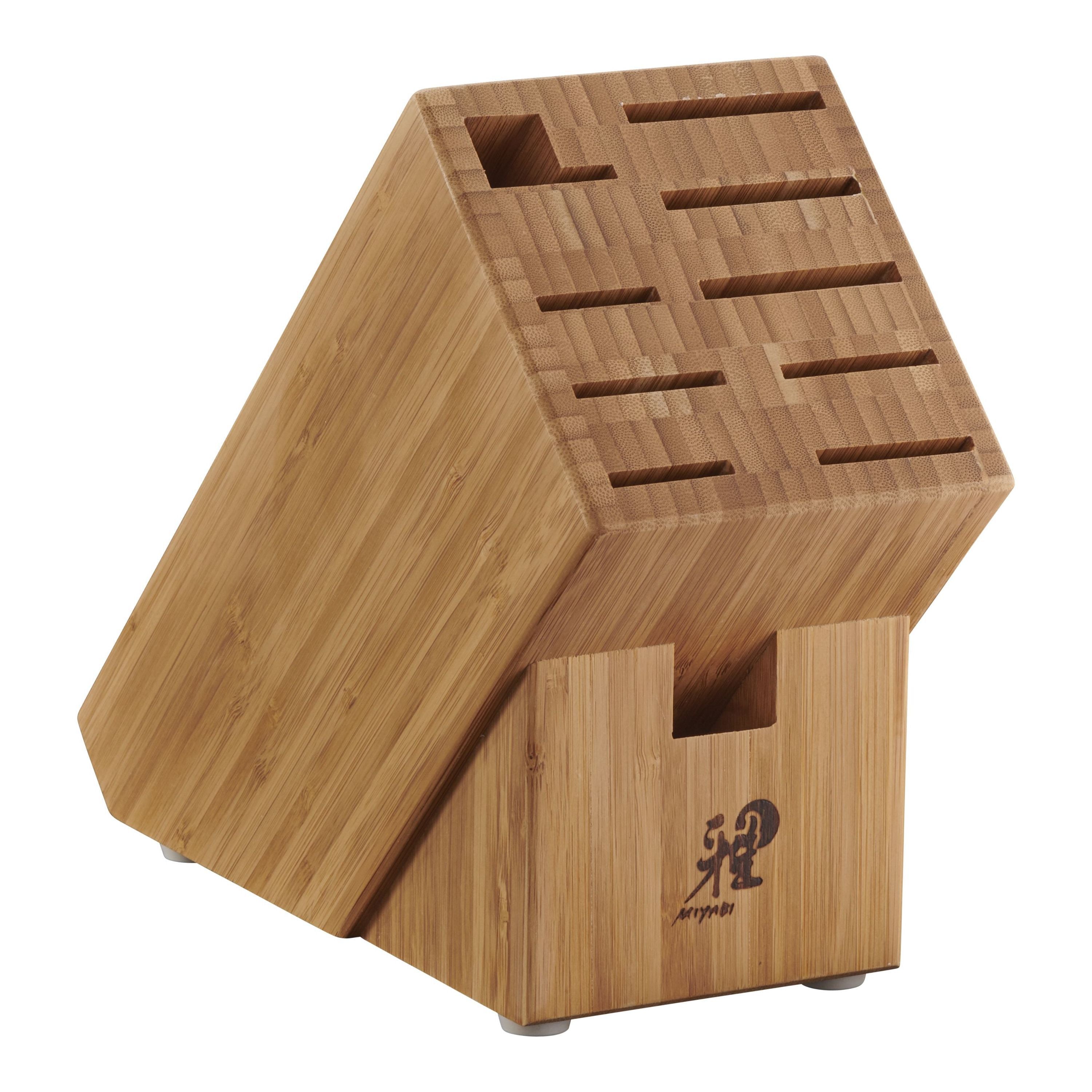 MIYABI Knife Block Empty, Bamboo-Knife Blocks-DECOROLALA
