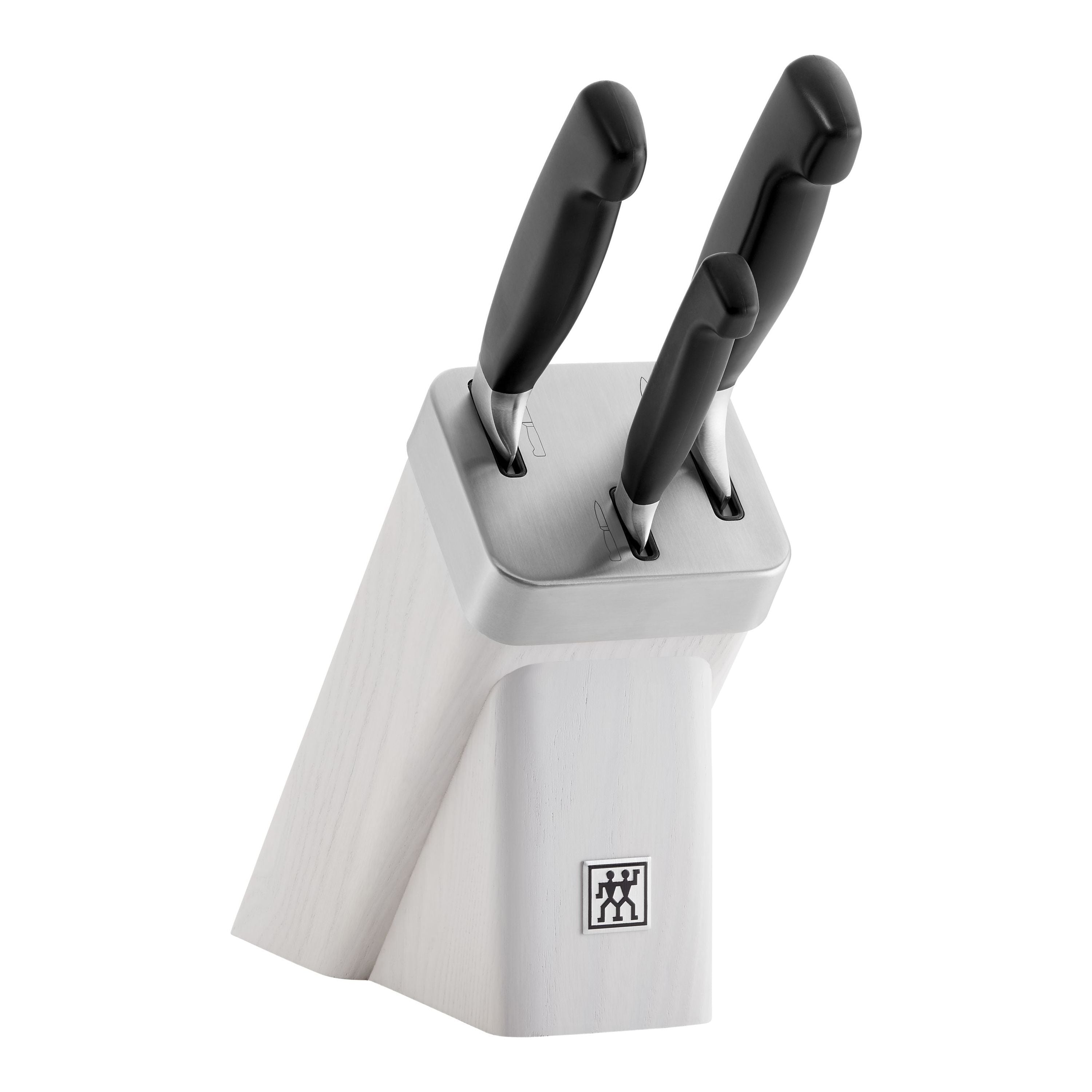 ZWILLING **** Four Star 4 Piece Self Sharpening Block Set, White-n/a-DECOROLALA