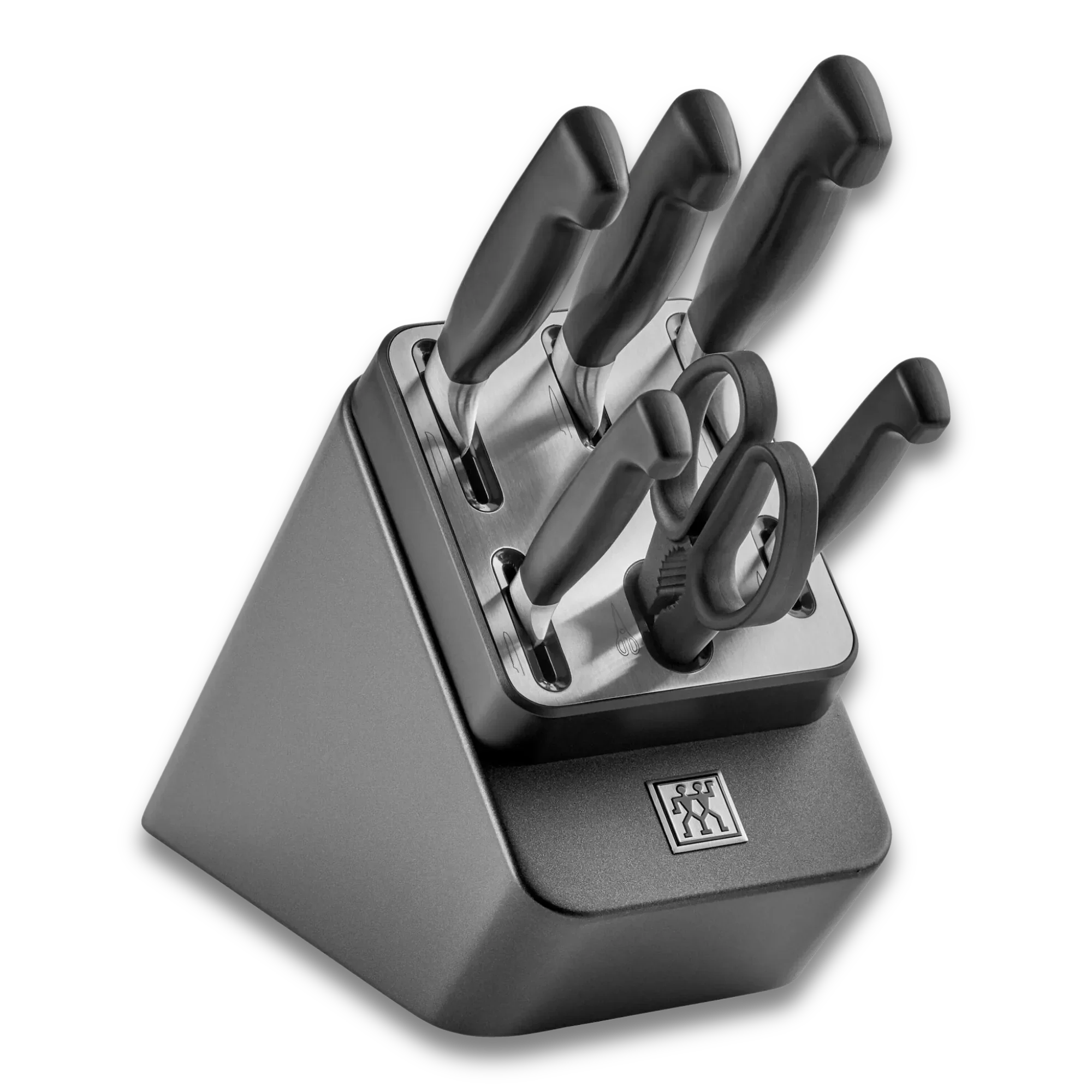 ZWILLING 7-Piece Knife Block Set with Sharpening Function – Stylish Anthracite Design, Made in Germany-0
