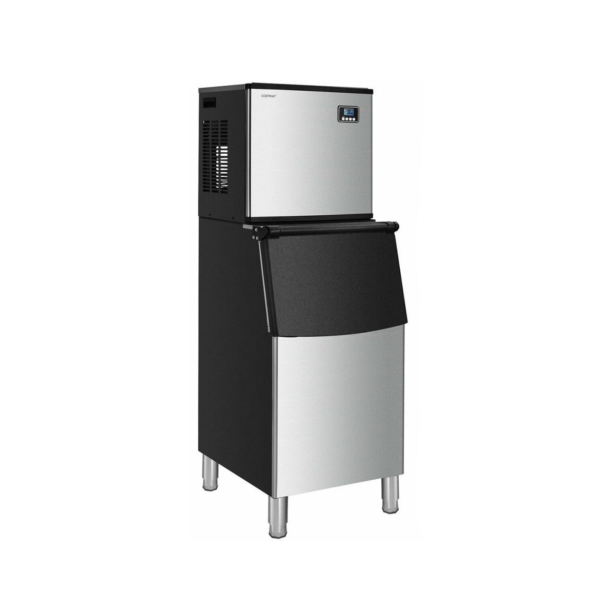 353LBS/24H Split Commercial Ice Maker with 198 LBS Storage Bin-Ice Makers-DECOROLALA