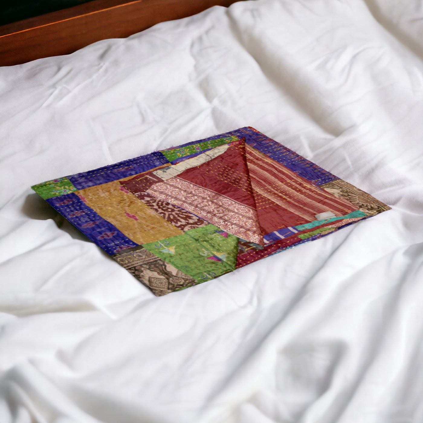 50" X 70" Silk Multicolor Throws-Throws & Blankets-DECOROLALA
