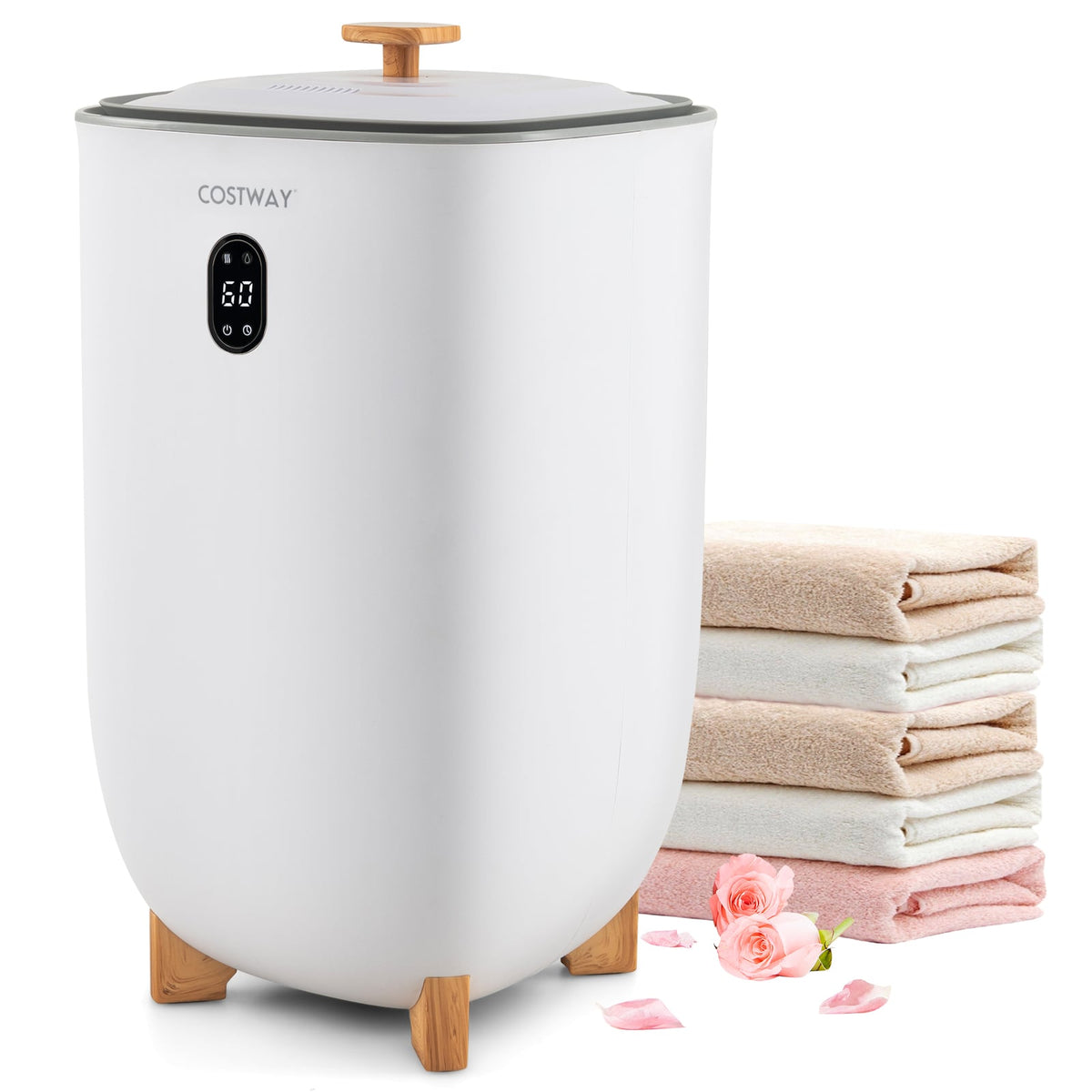 35L Towel Warmer Bucket with Auto Shut-off - White 120V-Dryers-DECOROLALA