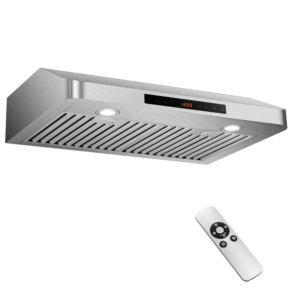 35.5/29.5 Inch Under Cabinet Range Hood 900 CFM Kitchen Vent with 4 Fan Speed-29.5 inches-Kitchen Appliances-DECOROLALA