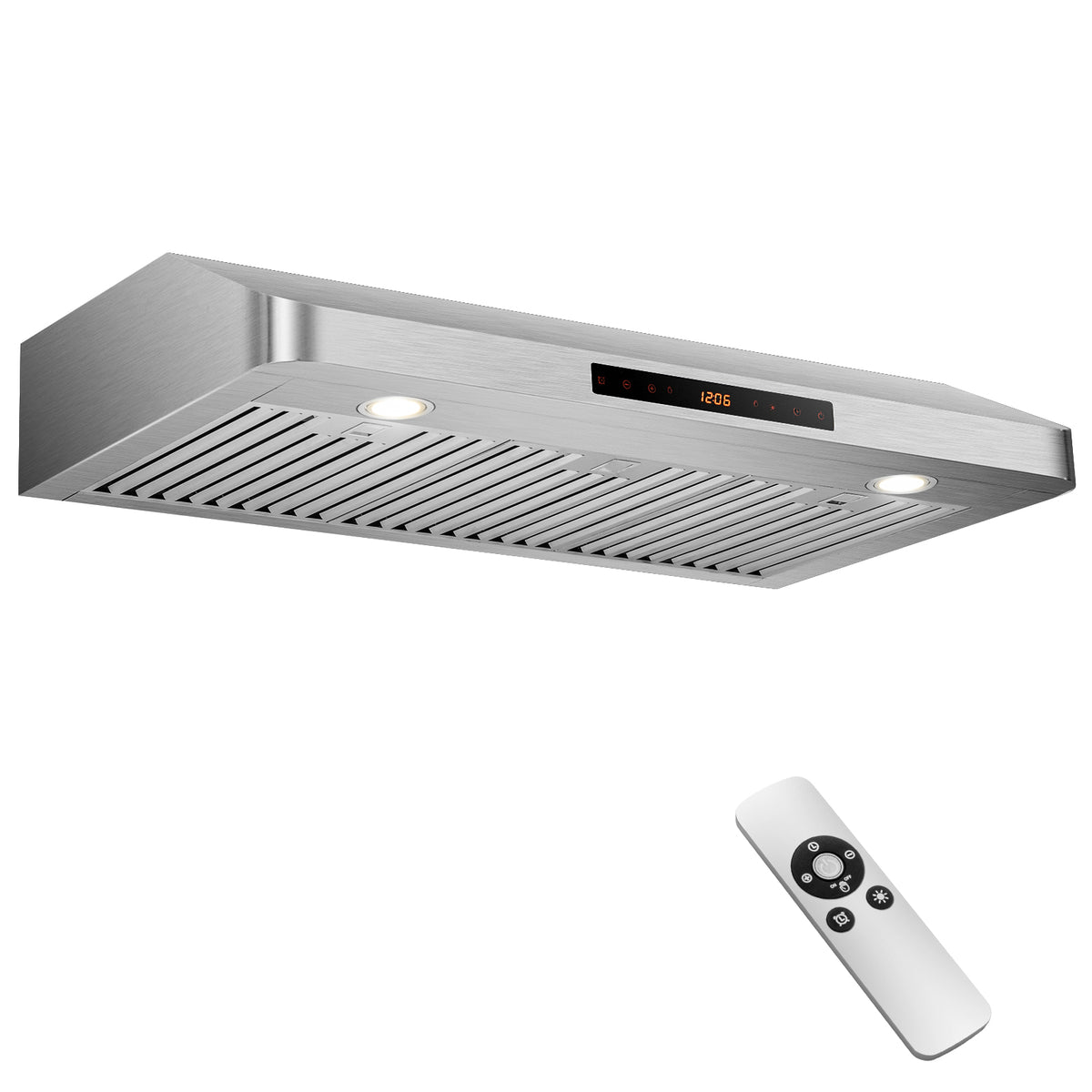 35.5/29.5 Inch Under Cabinet Range Hood 900 CFM Kitchen Vent with 4 Fan Speed-35.5 Inch-Kitchen Appliances-DECOROLALA