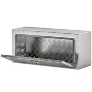 36" Aluminum Truck Bed Tool Box - Silver 30.4 Gal-DECOROLALA