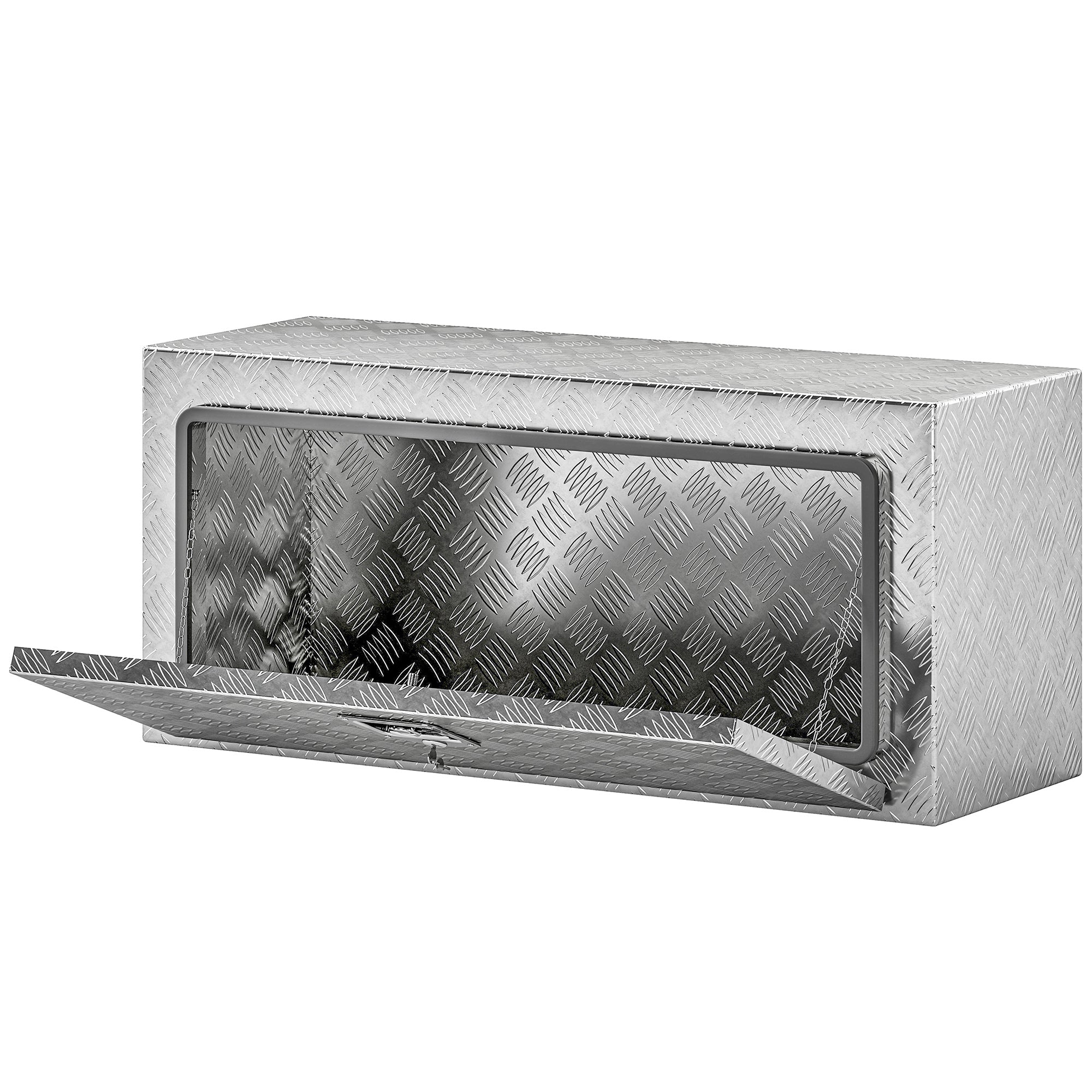 36" Aluminum Truck Bed Tool Box - Silver 30.4 Gal-DECOROLALA