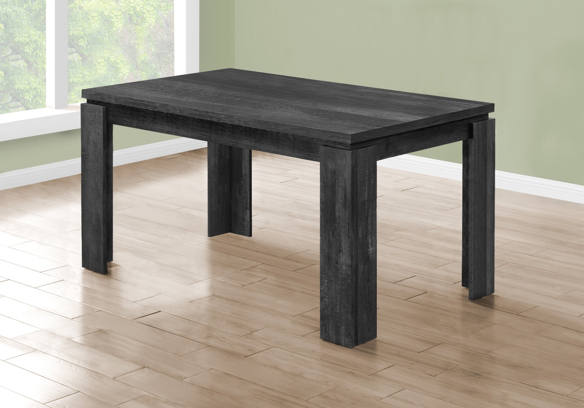 36" Black Dining Table-Dining Tables-DECOROLALA