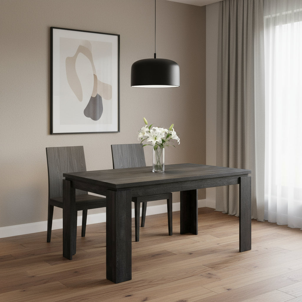 36" Black Dining Table-Dining Tables-DECOROLALA