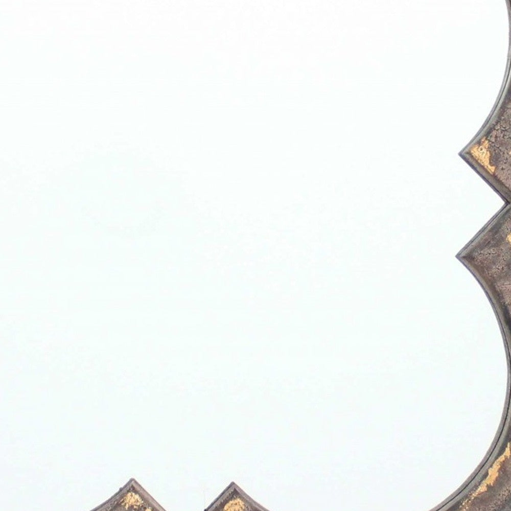 36" Bronze Square Wood Framed Accent Mirror-Mirrors-DECOROLALA