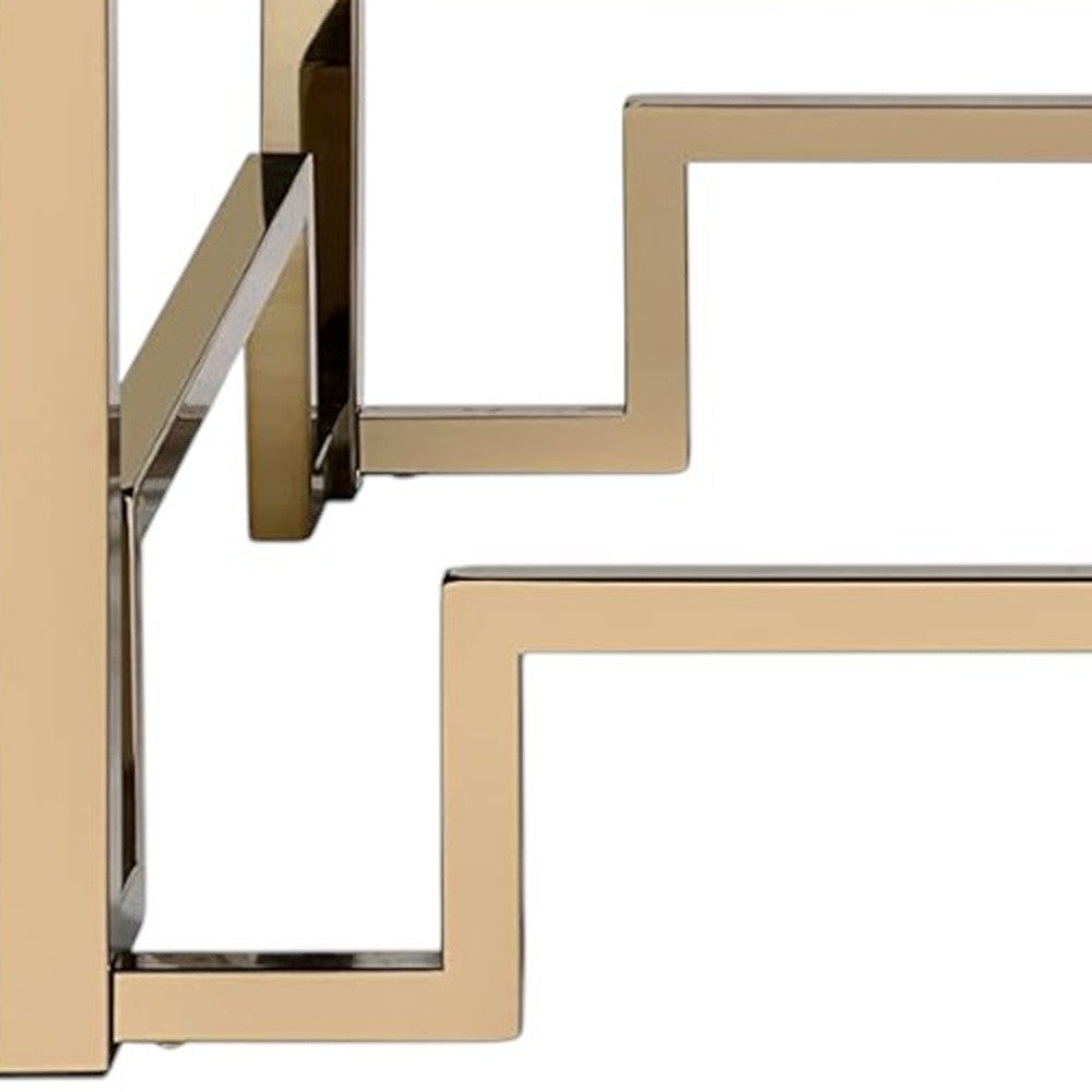 36" Champagne Polyester Tufted Cocktail Ottoman-Ottomans-DECOROLALA