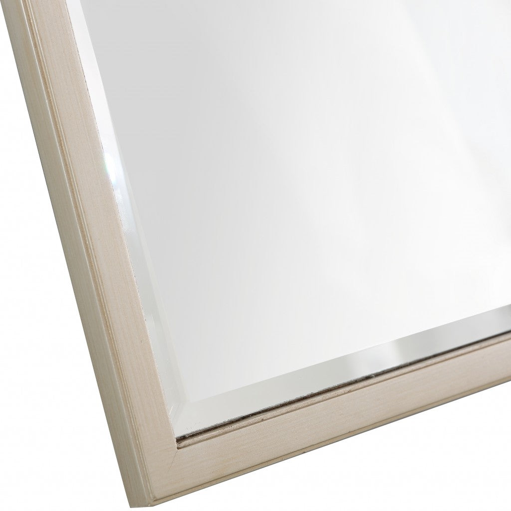 36" Champagne Square Metal Framed Accent Mirror-Mirrors-DECOROLALA