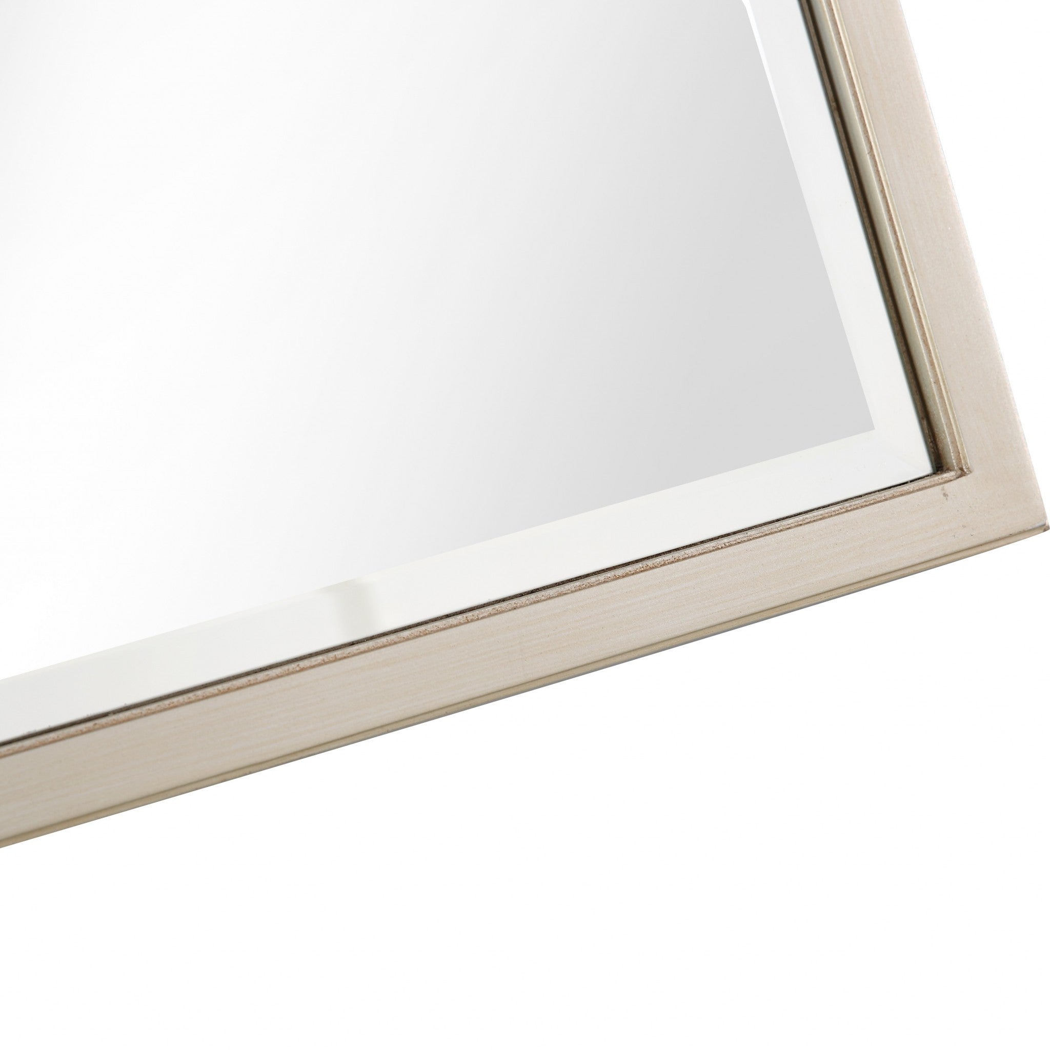 36" Champagne Square Metal Framed Accent Mirror-Mirrors-DECOROLALA