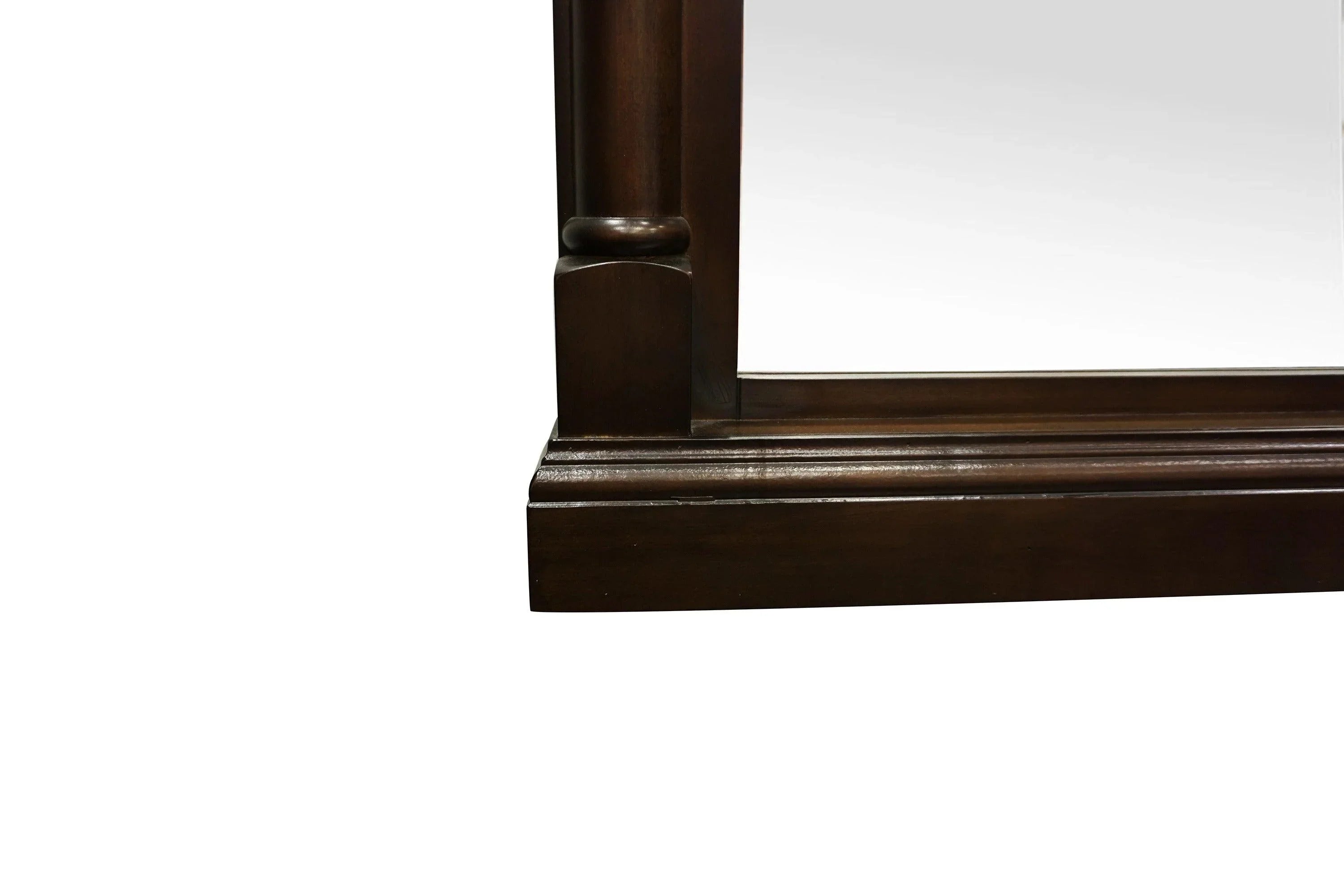 36" Claudia Framed Bathroom Mirror in Antique Coffee Finish-Migration_Mirrors-DECOROLALA