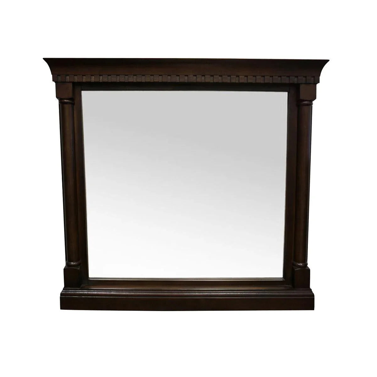 36" Claudia Framed Bathroom Mirror in Antique Coffee Finish-Migration_Mirrors-DECOROLALA
