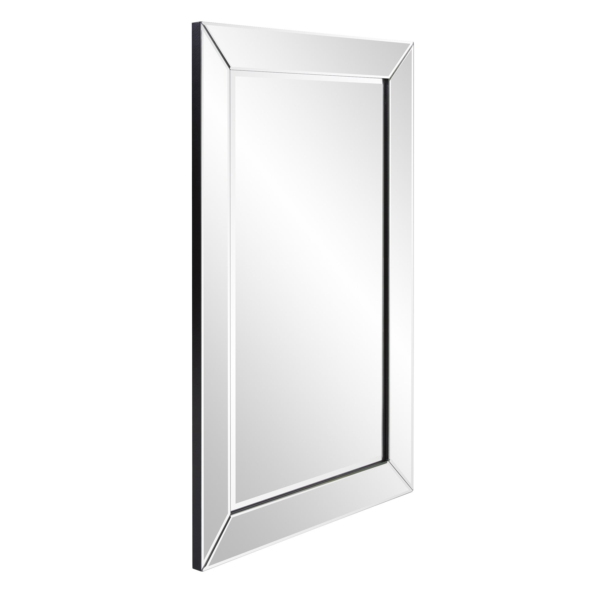 36" Glass Framed Accent Mirror-Mirrors-DECOROLALA
