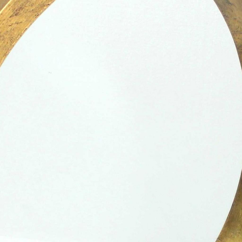36" Gold Round Solid Wood Framed Accent Mirror-Mirrors-DECOROLALA