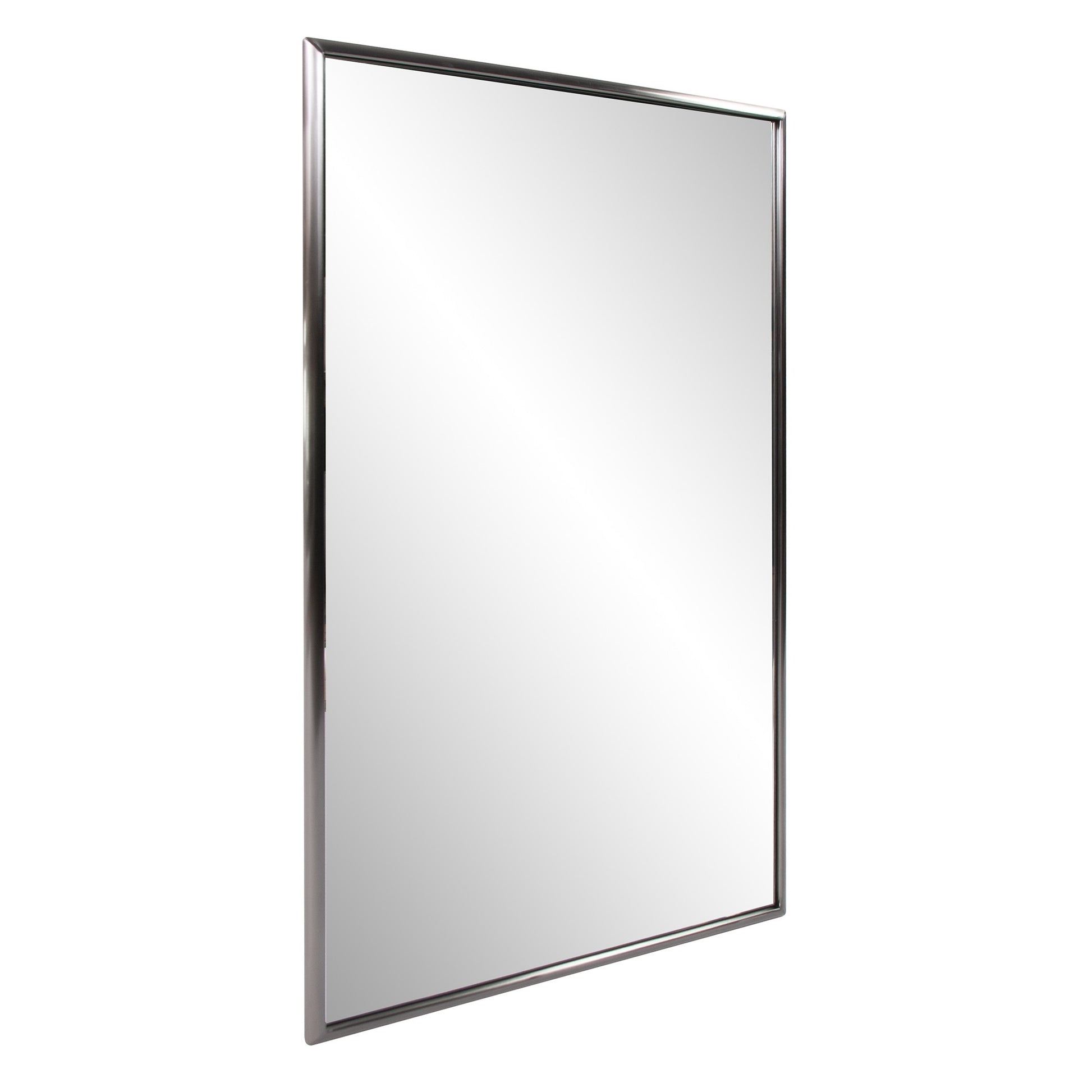 36" Gray Metal Framed Accent Mirror-Mirrors-DECOROLALA