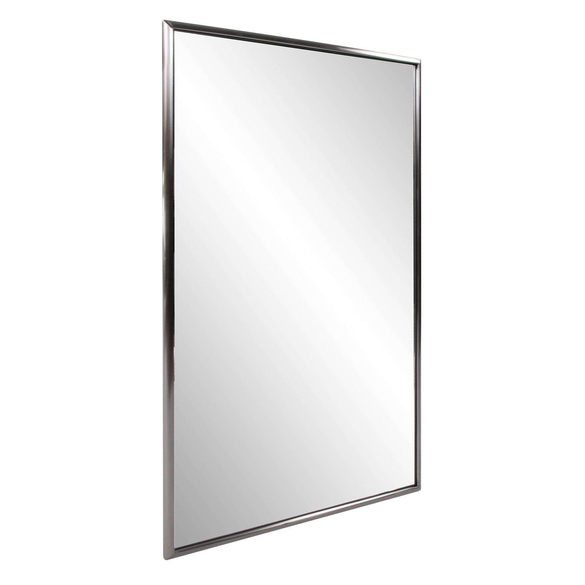 36" Gray Metal Framed Accent Mirror-Mirrors-DECOROLALA