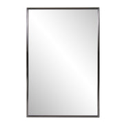 36" Gray Metal Framed Accent Mirror-Mirrors-DECOROLALA