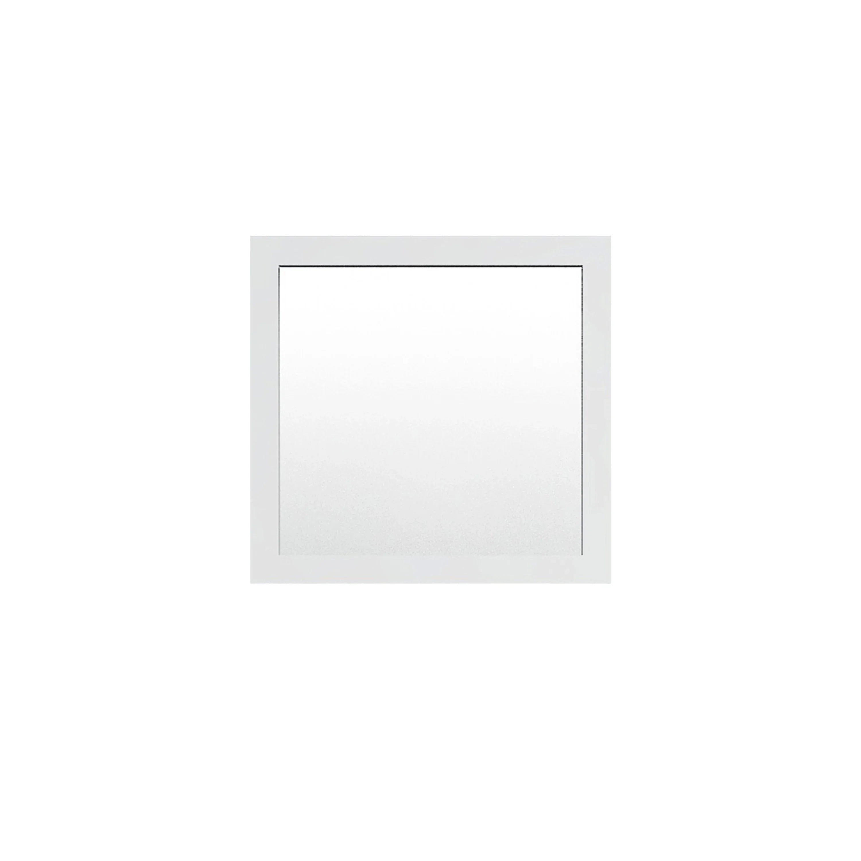 36" Matte White Rectangular Framed Mirror - Designed for Horizontal & Vertical Installation