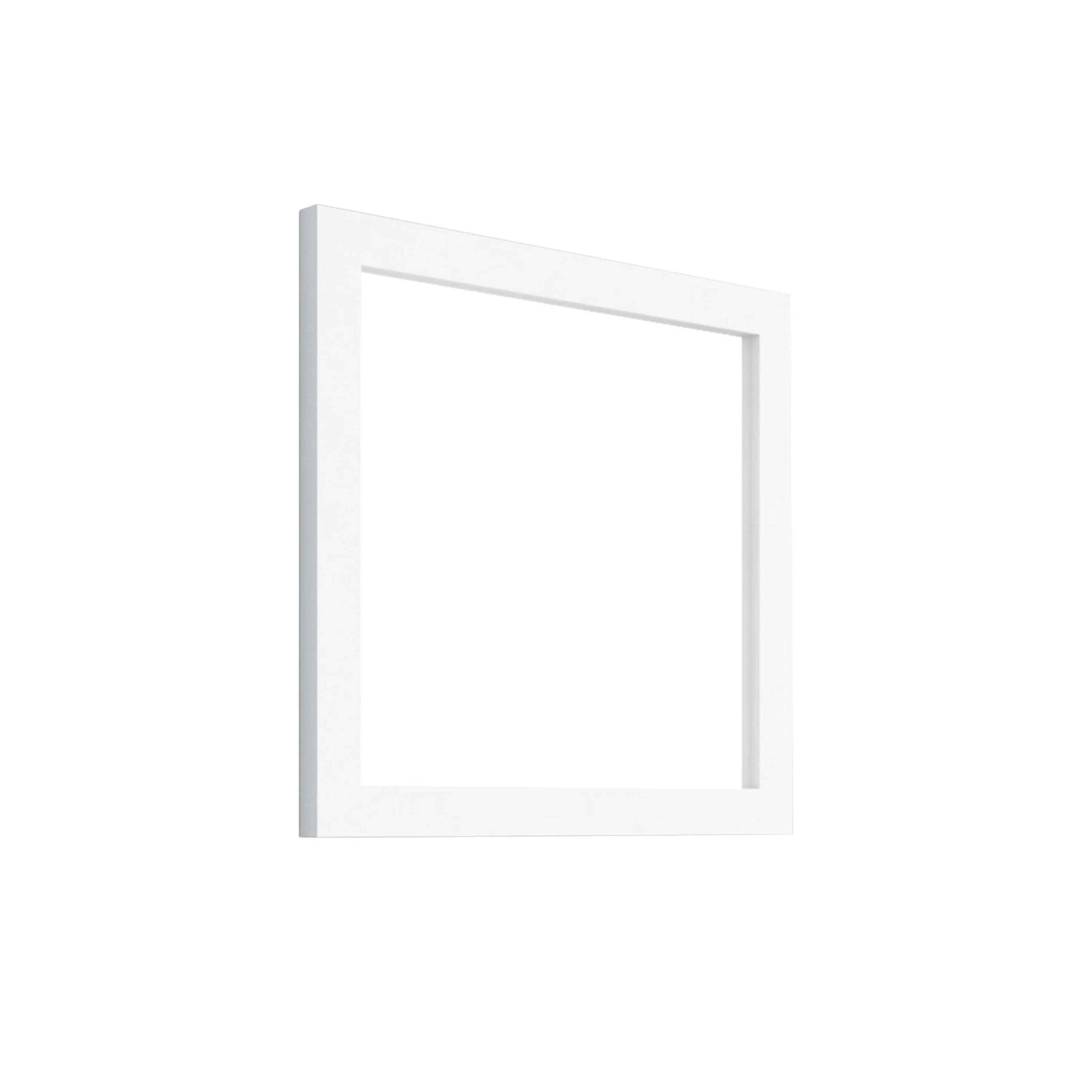 36" Matte White Rectangular Framed Mirror - Designed for Horizontal & Vertical Installation