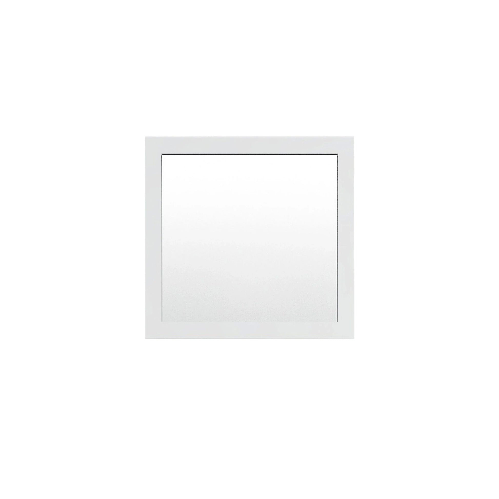 36" Matte White Rectangular Framed Mirror - Designed for Horizontal & Vertical Installation-Mirror-DECOROLALA