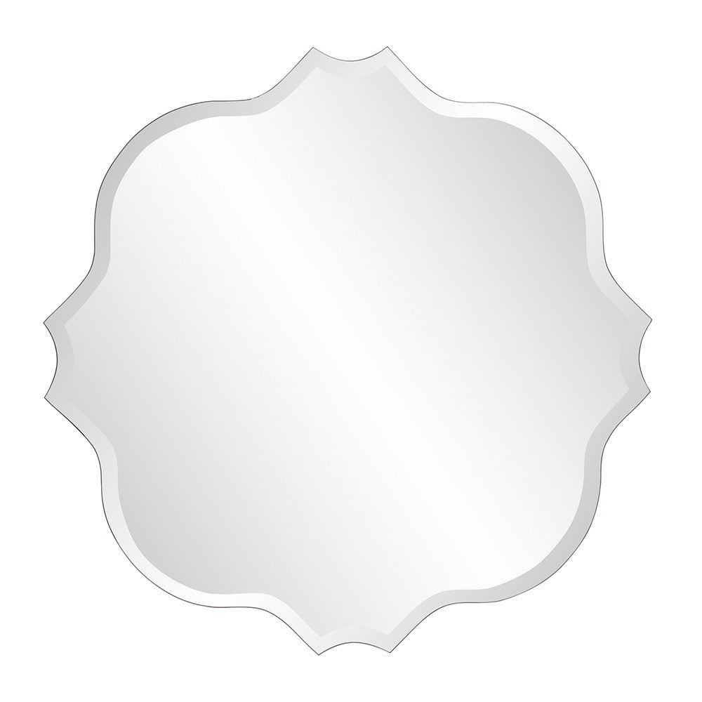 36" Quatrefoil Unframed Accent Mirror-Mirrors-DECOROLALA