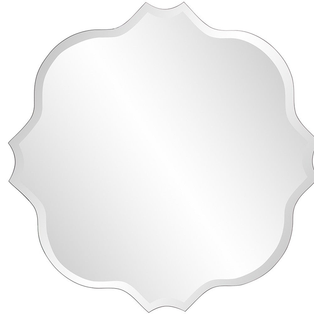 36" Quatrefoil Unframed Accent Mirror-Mirrors-DECOROLALA