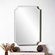 36" Rectangle With Scalloped Corner Unframed Accent Mirror-Mirrors-DECOROLALA