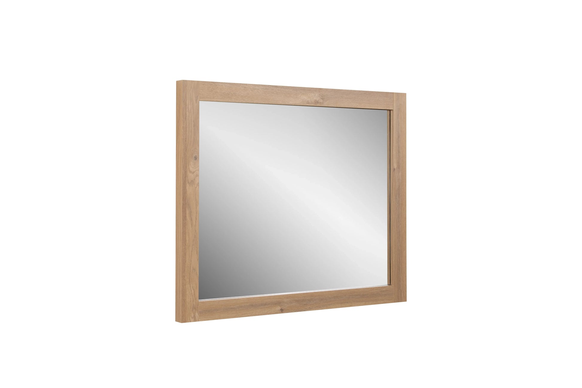 36" Rectangular Mirror with Rough Oak Frame-Migration_Mirrors-DECOROLALA