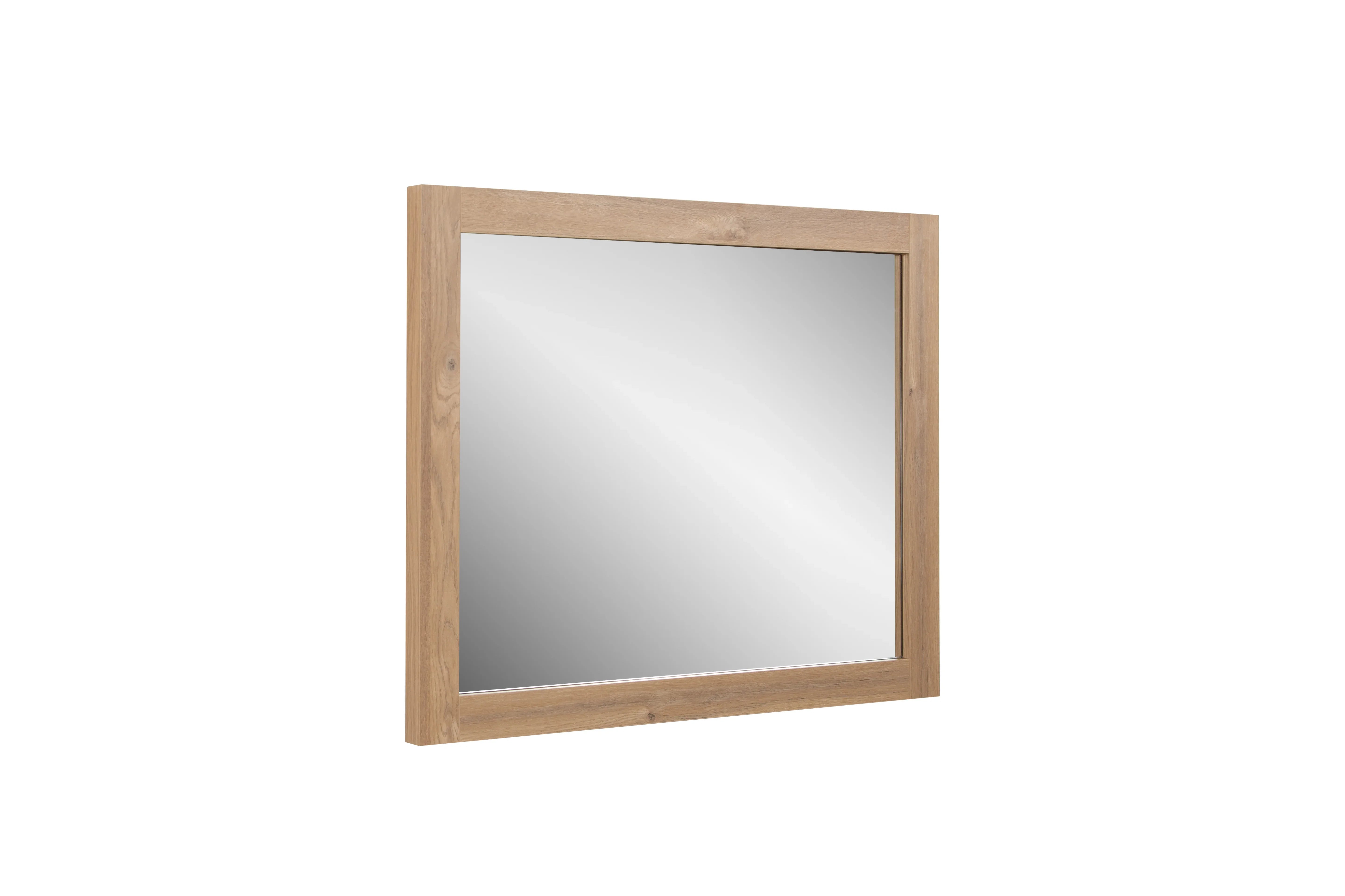 36" Rectangular Mirror with Rough Oak Frame-Migration_Mirrors-DECOROLALA