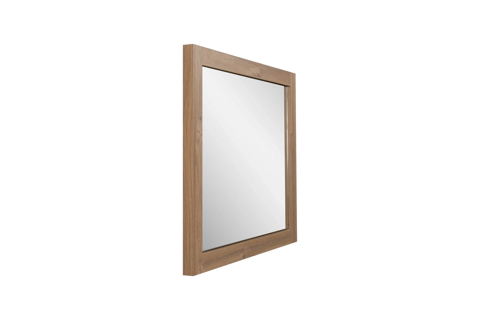 36" Rectangular Mirror with Rough Oak Frame-Migration_Mirrors-DECOROLALA
