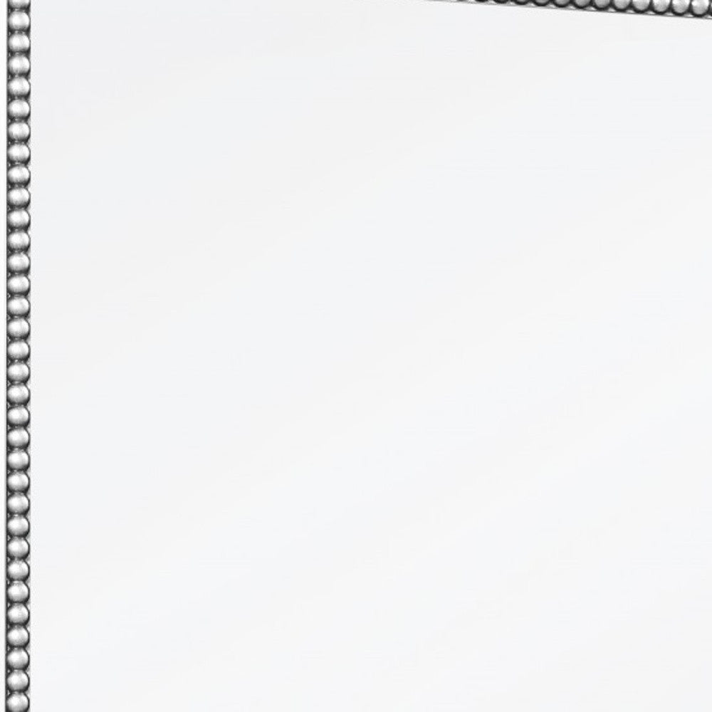 36" Silver Glass Framed Accent Mirror-Mirrors-DECOROLALA