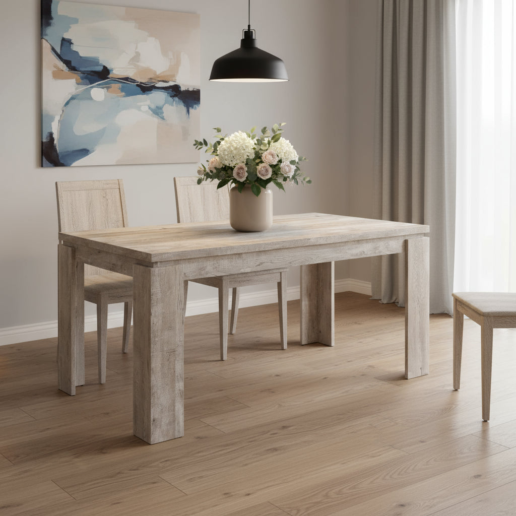 36" Taupe Dining Table-Dining Tables-DECOROLALA