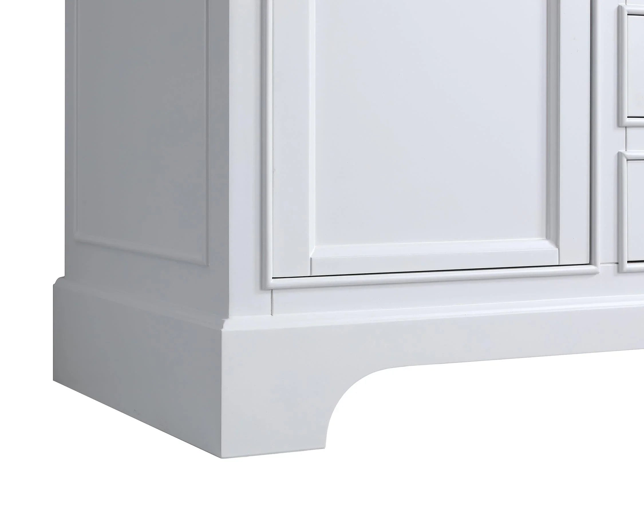 36" White Freestanding Bathroom Vanity with Engineered Calcutta Marble Countertop-Migration_Bathroom Vanities-DECOROLALA