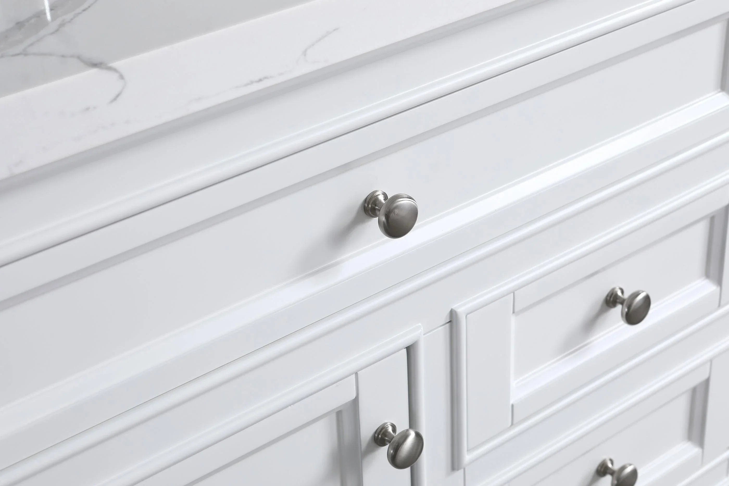 36" White Freestanding Single Sink Bathroom Vanity with Calcutta Quartz Countertop-Migration_Bathroom Vanities-DECOROLALA