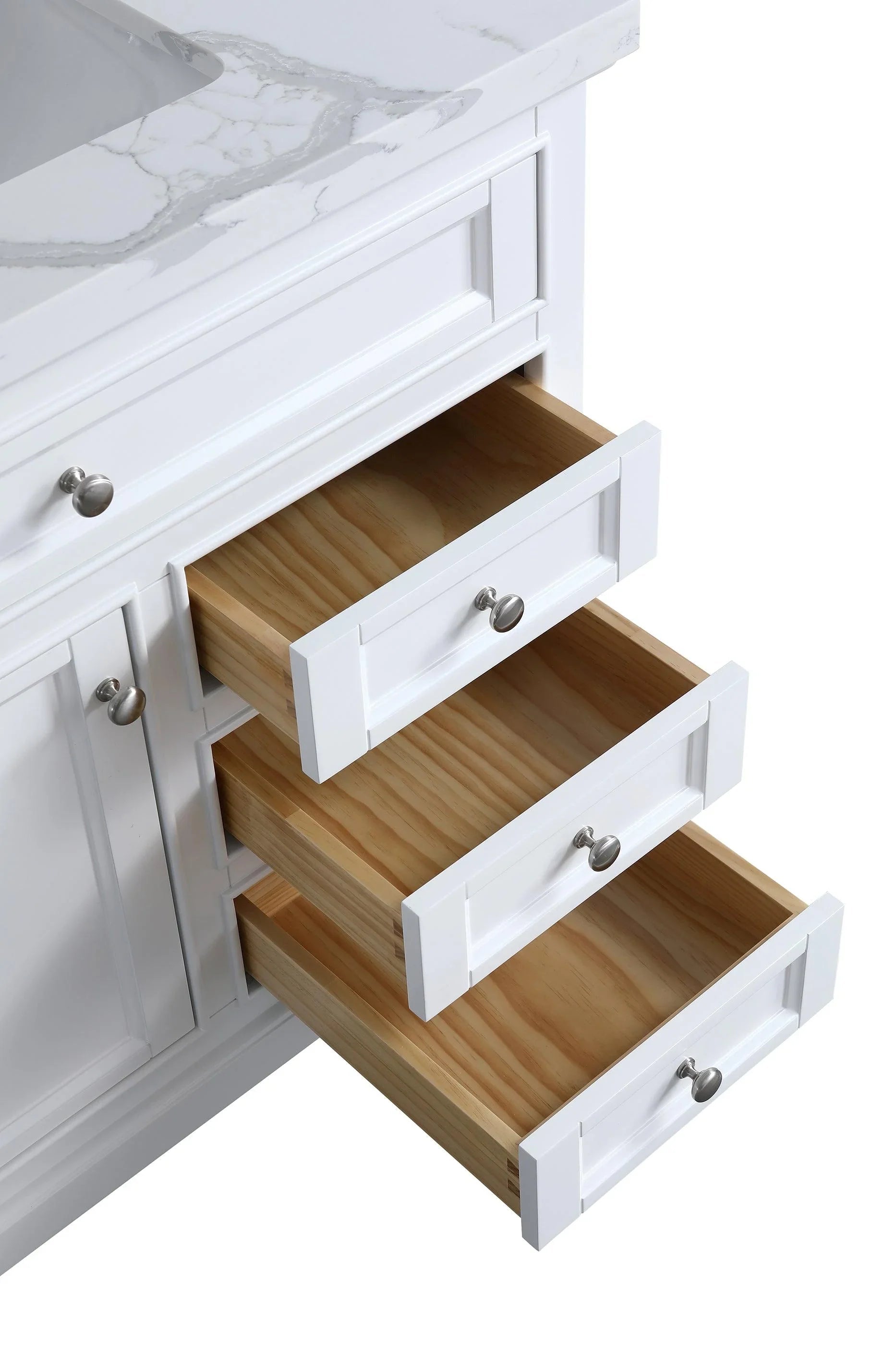 36" White Freestanding Single Sink Bathroom Vanity with Calcutta Quartz Countertop-Migration_Bathroom Vanities-DECOROLALA