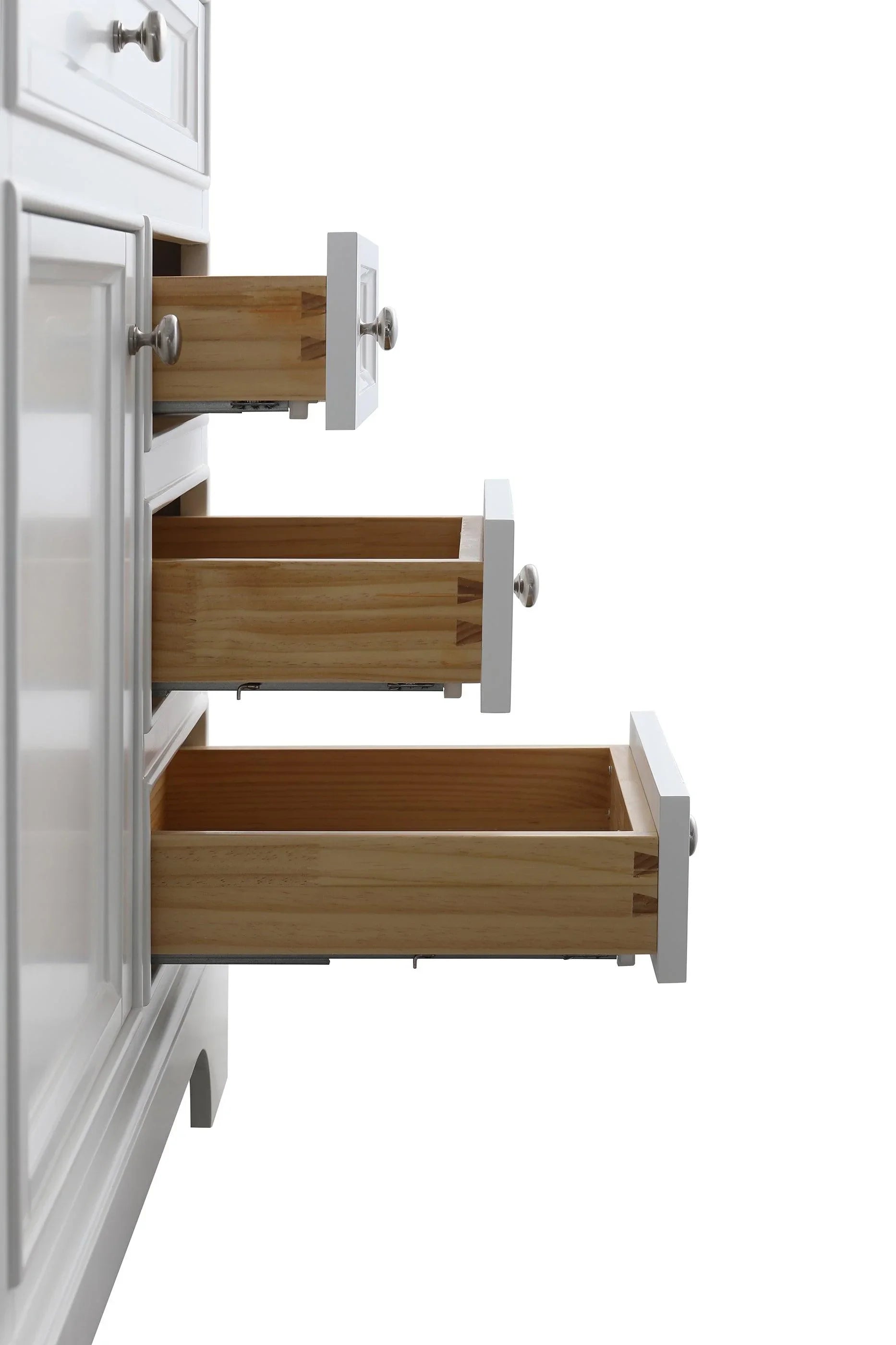 36" White Freestanding Single Sink Bathroom Vanity with Snow White Countertop-Migration_Bathroom Vanities-DECOROLALA