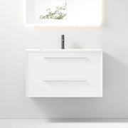 36" White Wall Mount Single Sink Bathroom Vanity with Matte White Solid Surface Countertop-Migration_Bathroom Vanities-DECOROLALA