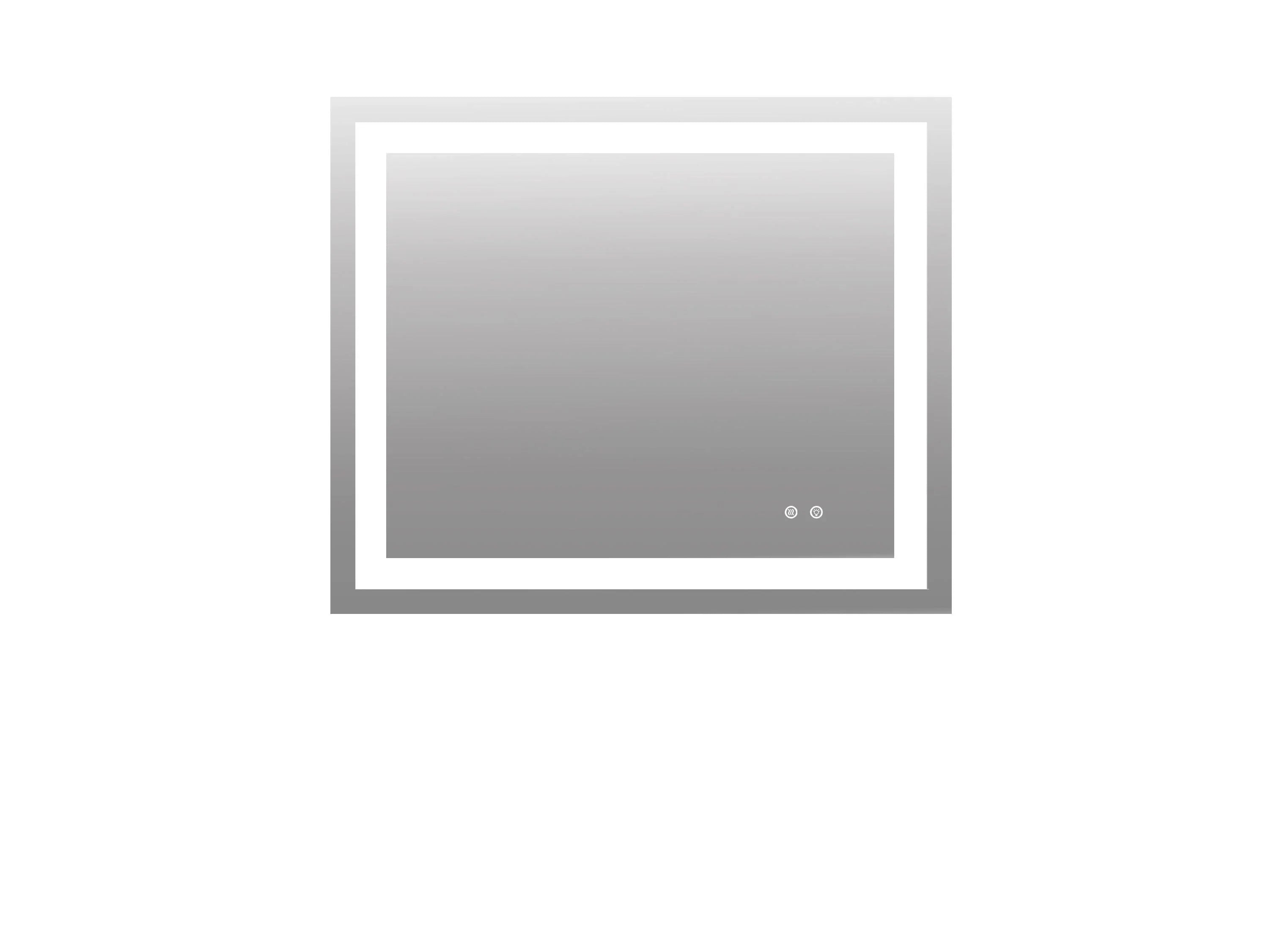 36" x 30" LED Bathroom Mirror with Four-Sided Frost Lighting & Touch Dimming-Migration_Mirrors-DECOROLALA