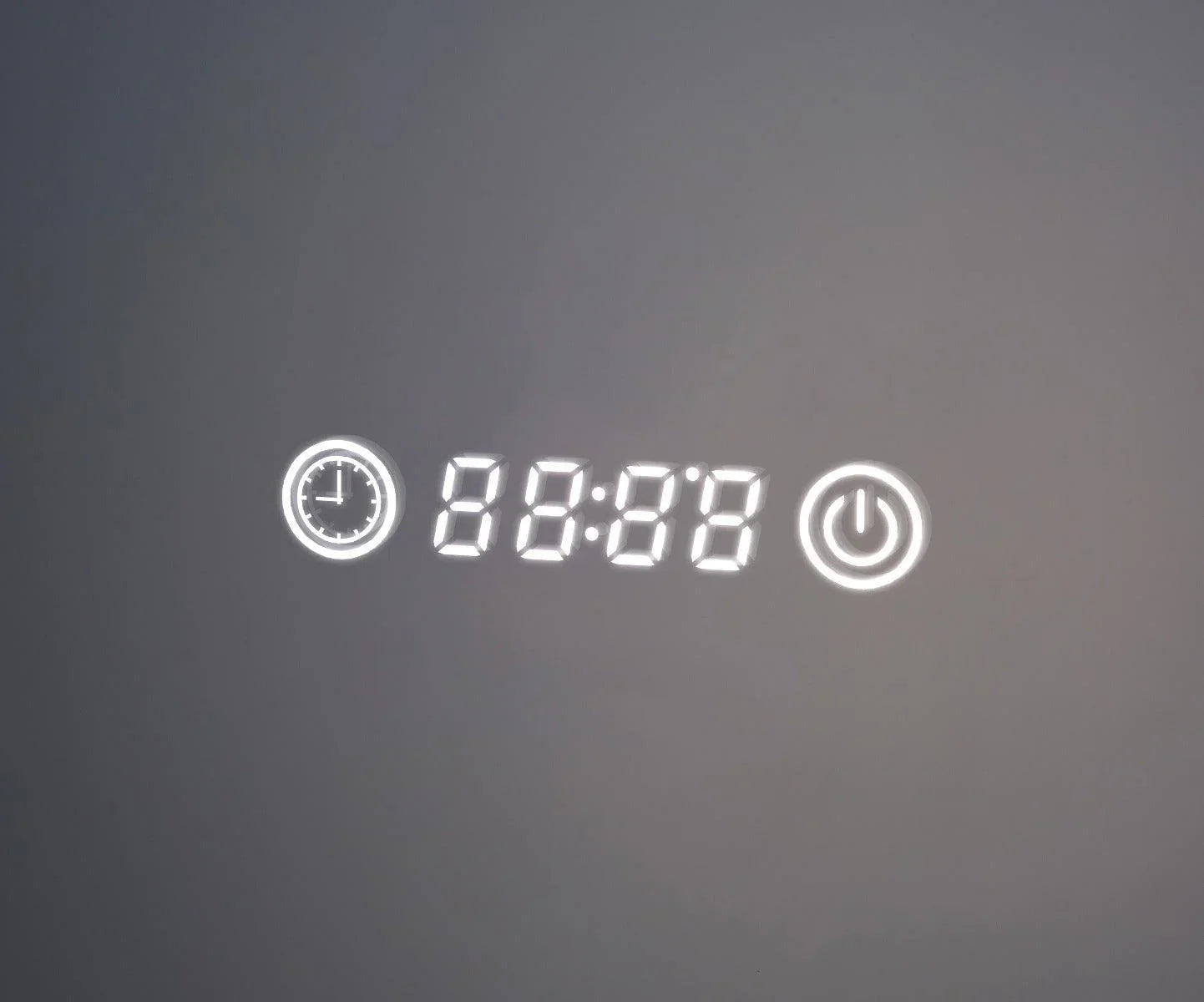 36" x 30" Smart LED Bathroom Mirror with Digital Time & Temperature Display - Professional Anti-Fog Mirror with Dual Color Temperature (3000K/6000K), Touch Dimming Control & 5mm Copper-Free Silver Glass-Migration_Mirrors-DECOROLALA