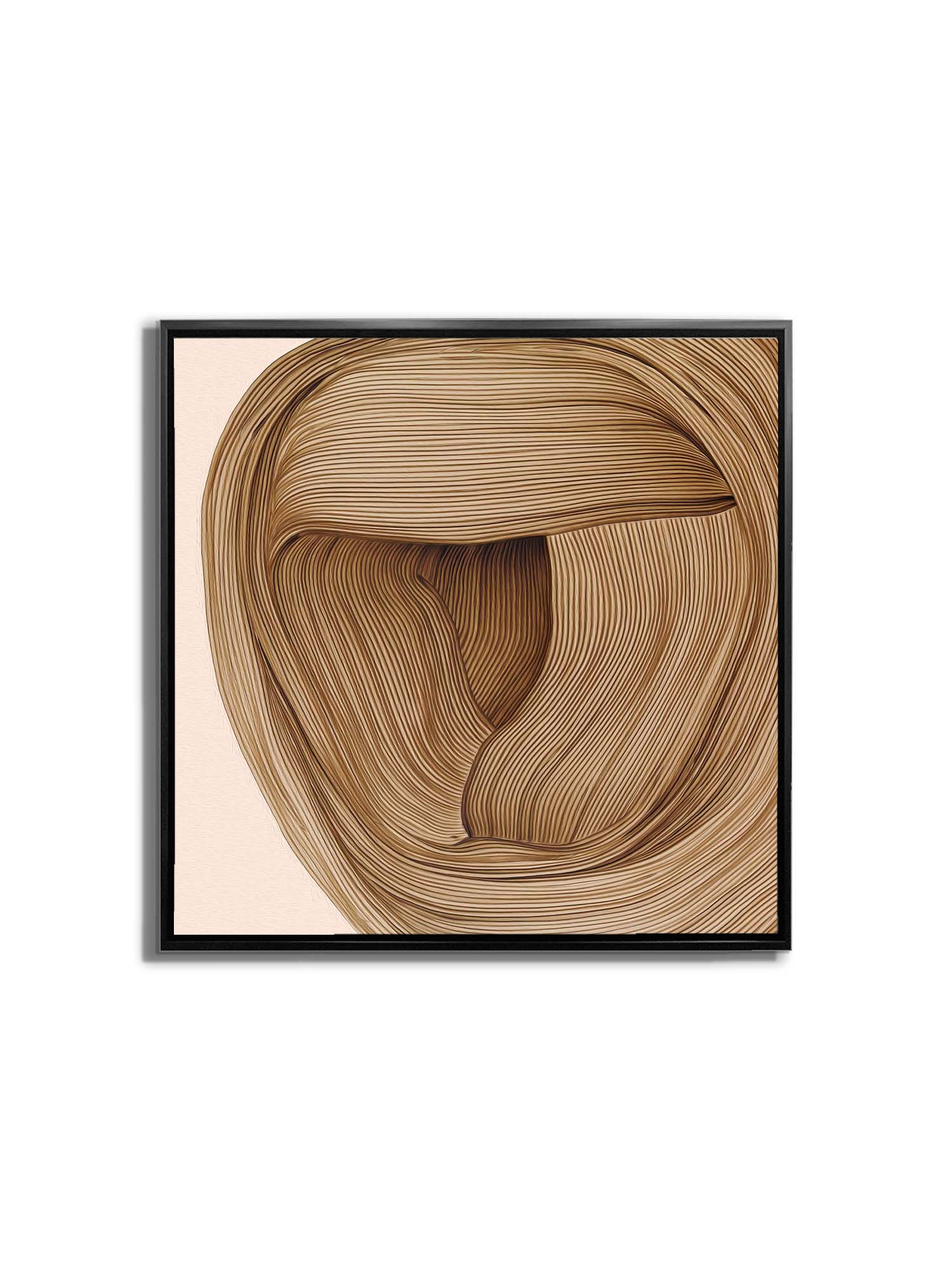 36" x 36 Line Drawing Fine Art Canvas-Canvas Print-DECOROLALA