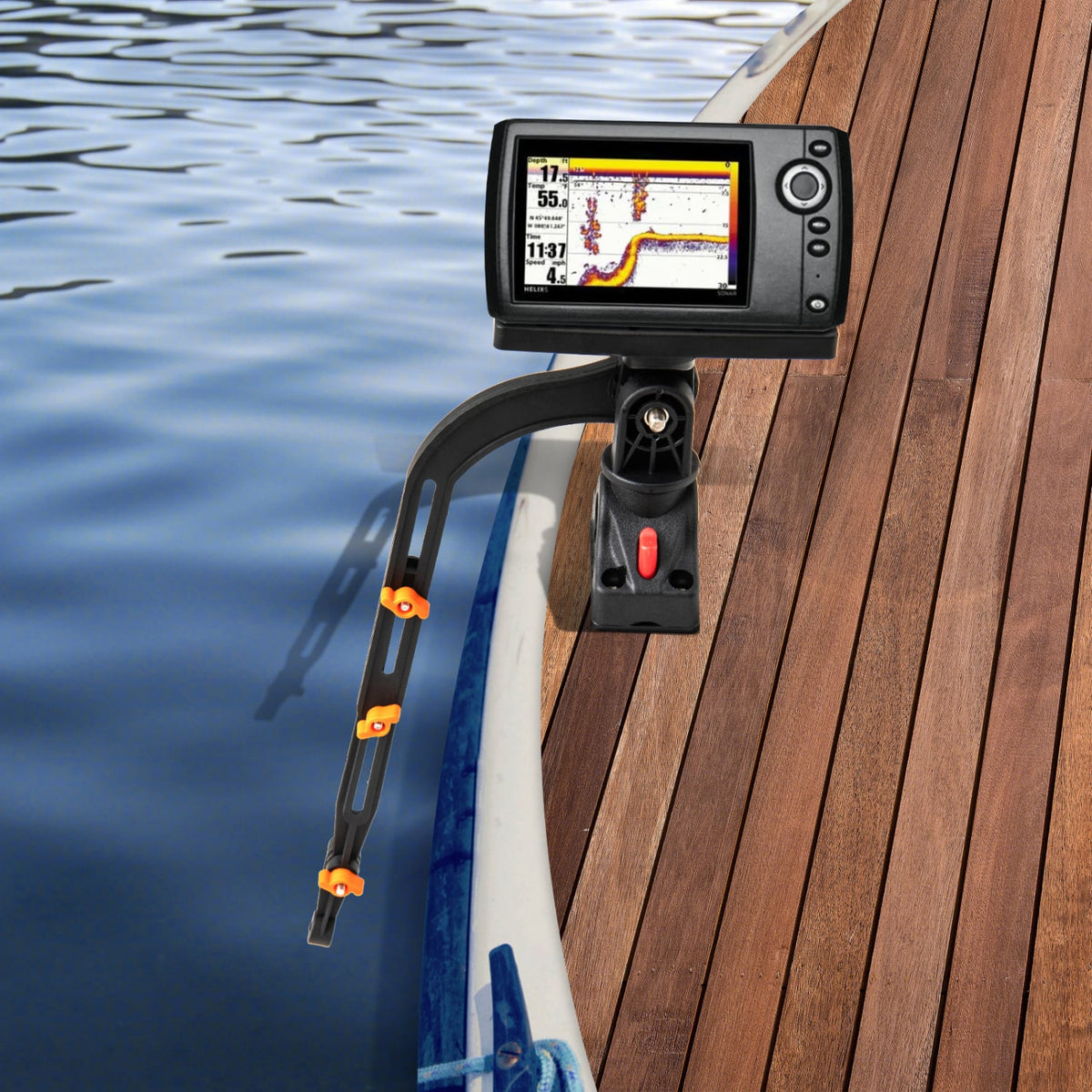 360° Rotatable Fishing Boat Accessory Set of 2 with Mount Bracket-Surfing-DECOROLALA