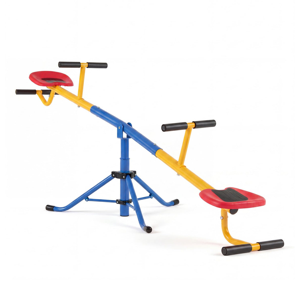 360°Rotation Kids Seesaw Swivel Teeter Totter Playground Equipment-Seesaws-DECOROLALA