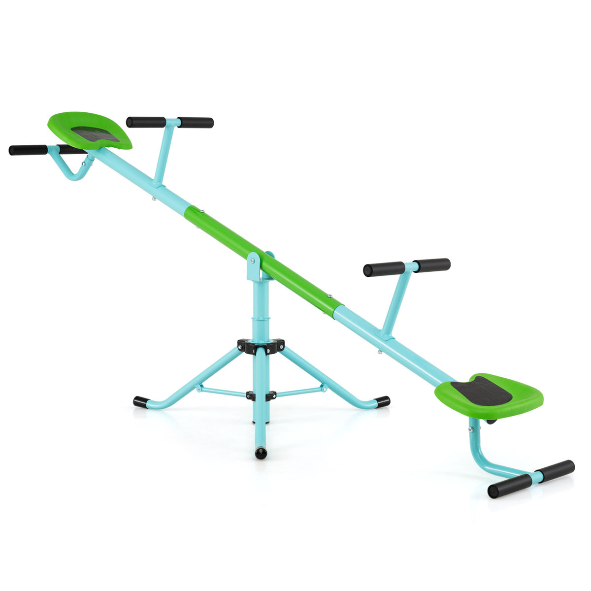 Équipement de terrain de jeu pour enfants, balançoire à bascule pivotante à rotation à 360°